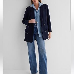 [Express] NWT Faux Wool Double Breasted
Oversized Coat